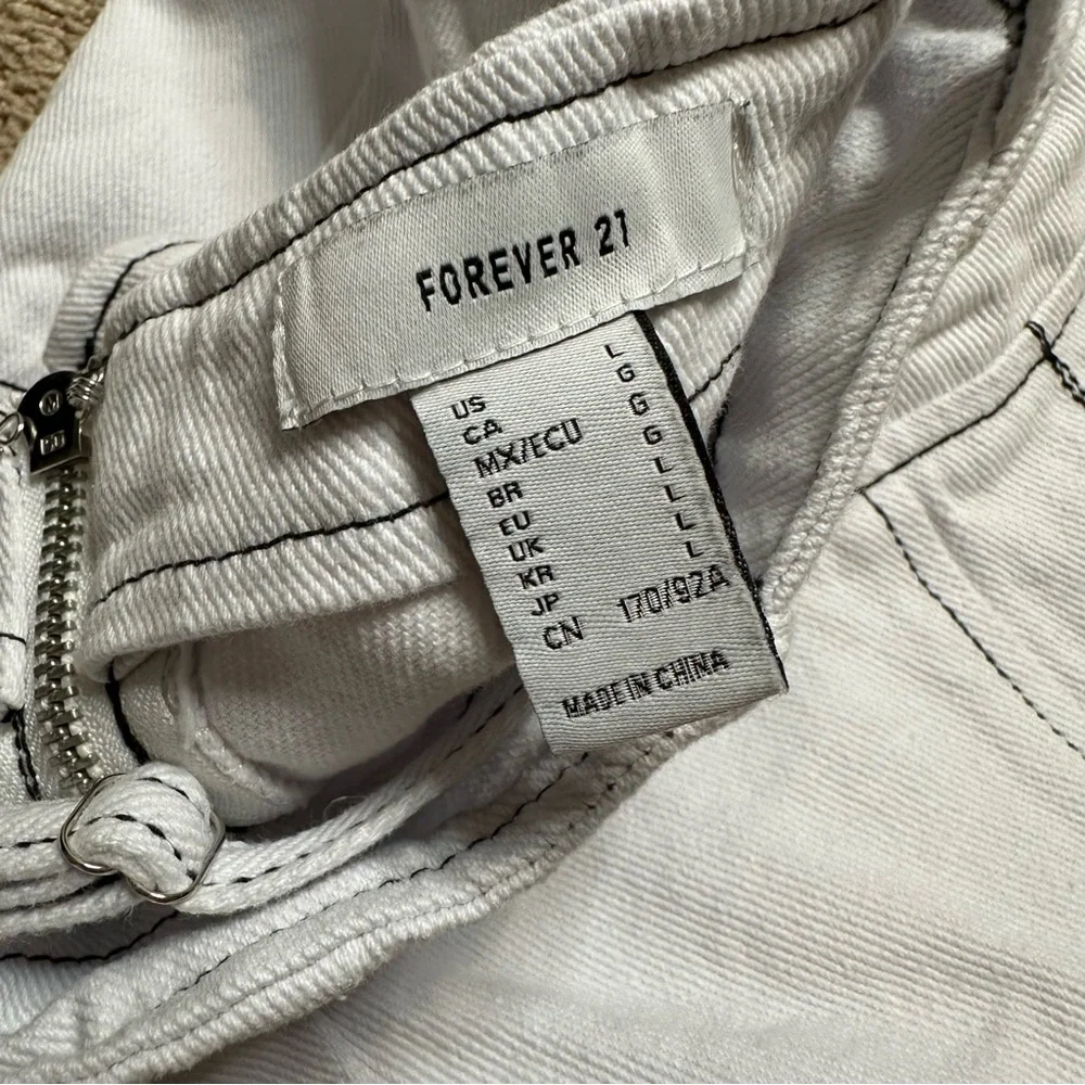 LIKE NEW Forever 21 Bustier Jean Top - Picture 5 of 5